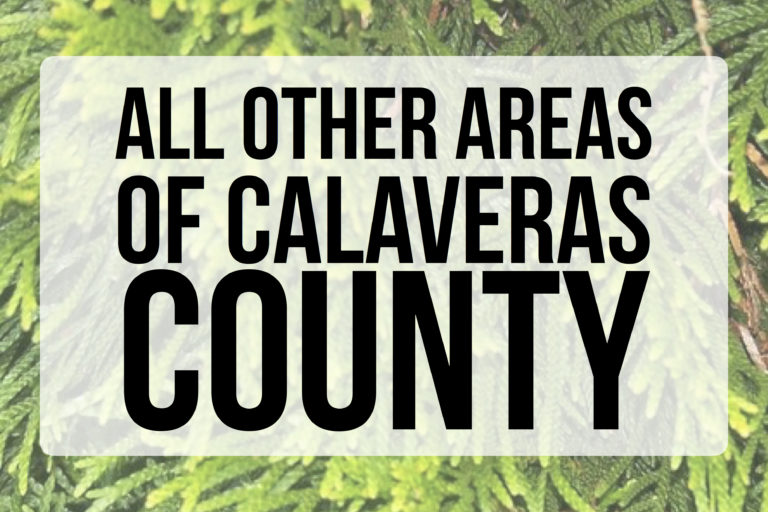 Calaveras County All Other Areas We Service for Trash Collection