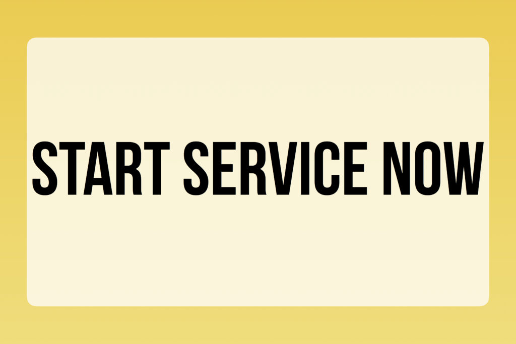 Start Service Now Button - Cal-Waste Recovery Systems